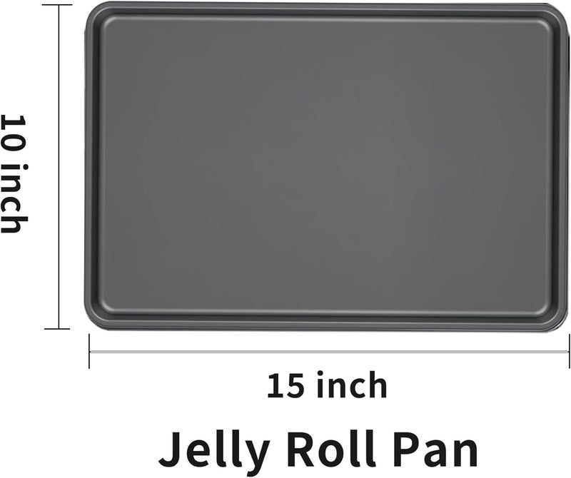 BLISI Nonstick Stackable Baking Pans Set, Cookware Sets Baking Tray (15" x 10" (Jelly Roll Pan)) - Image 3